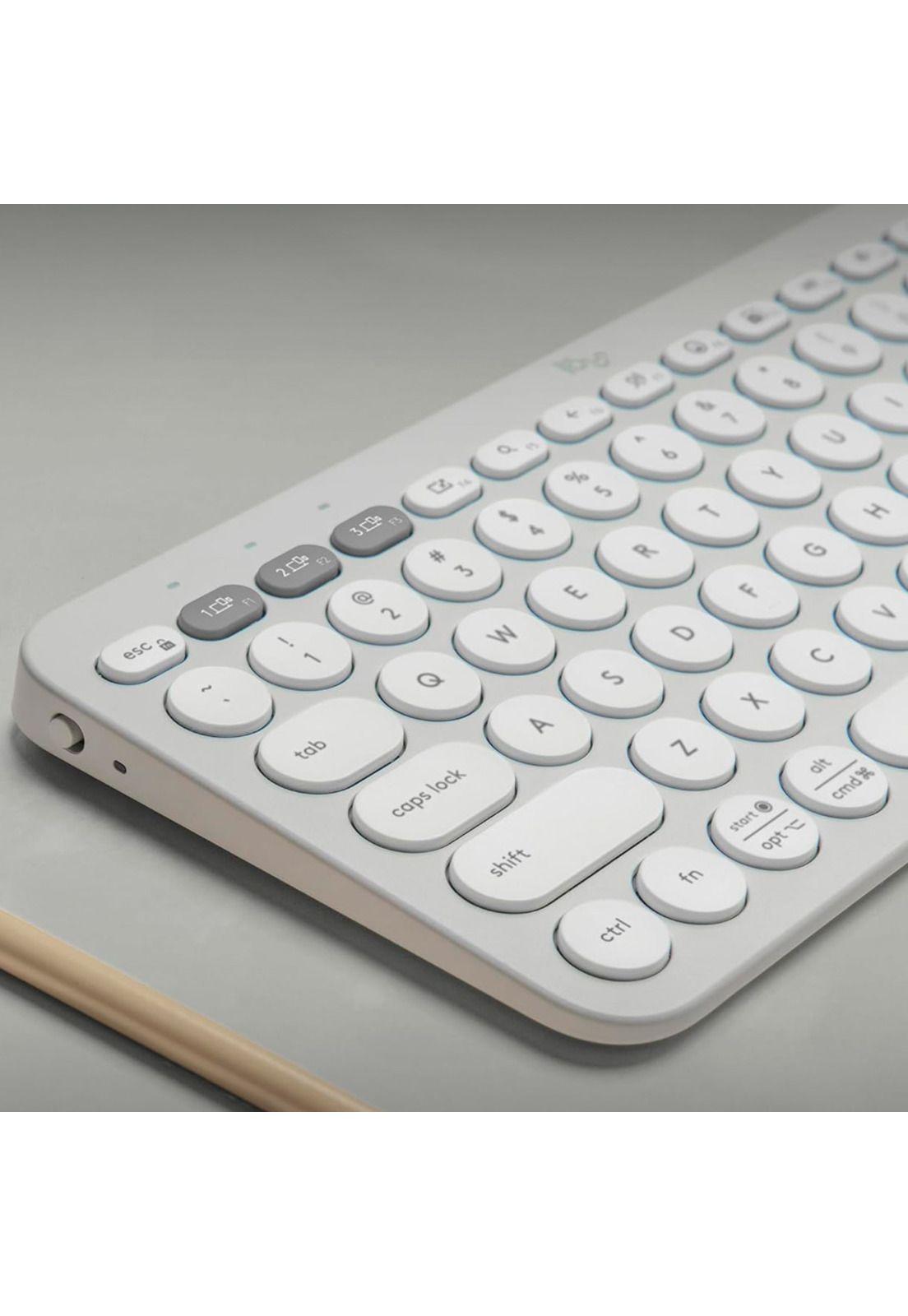 Teclado Logitech Pebble Keys 2 K380S Blanco Español-5