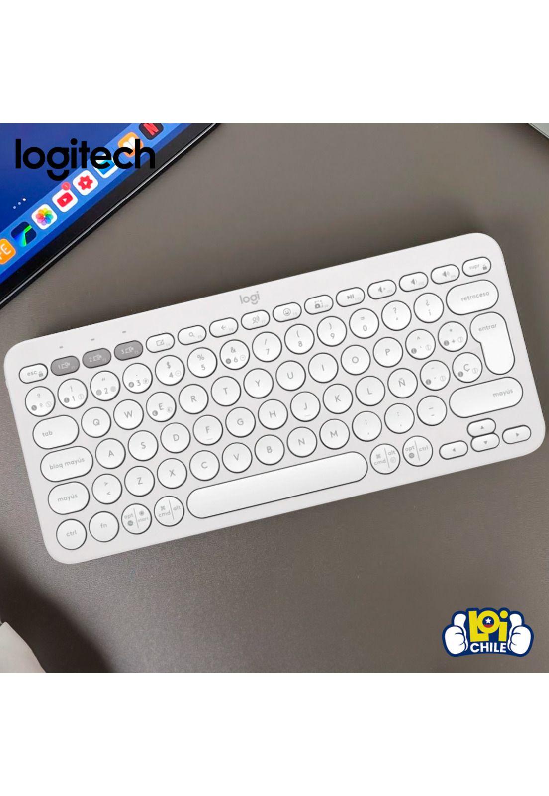 Teclado Logitech Pebble Keys 2 K380S Blanco Español-6