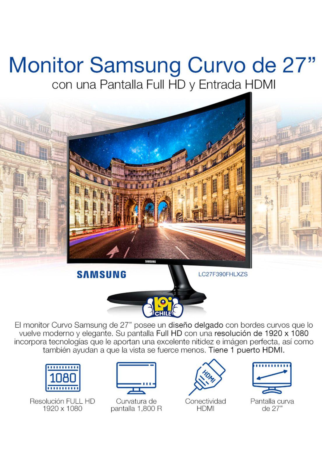 Monitor Samsung 27' Curvo Full Hd HDMI-1