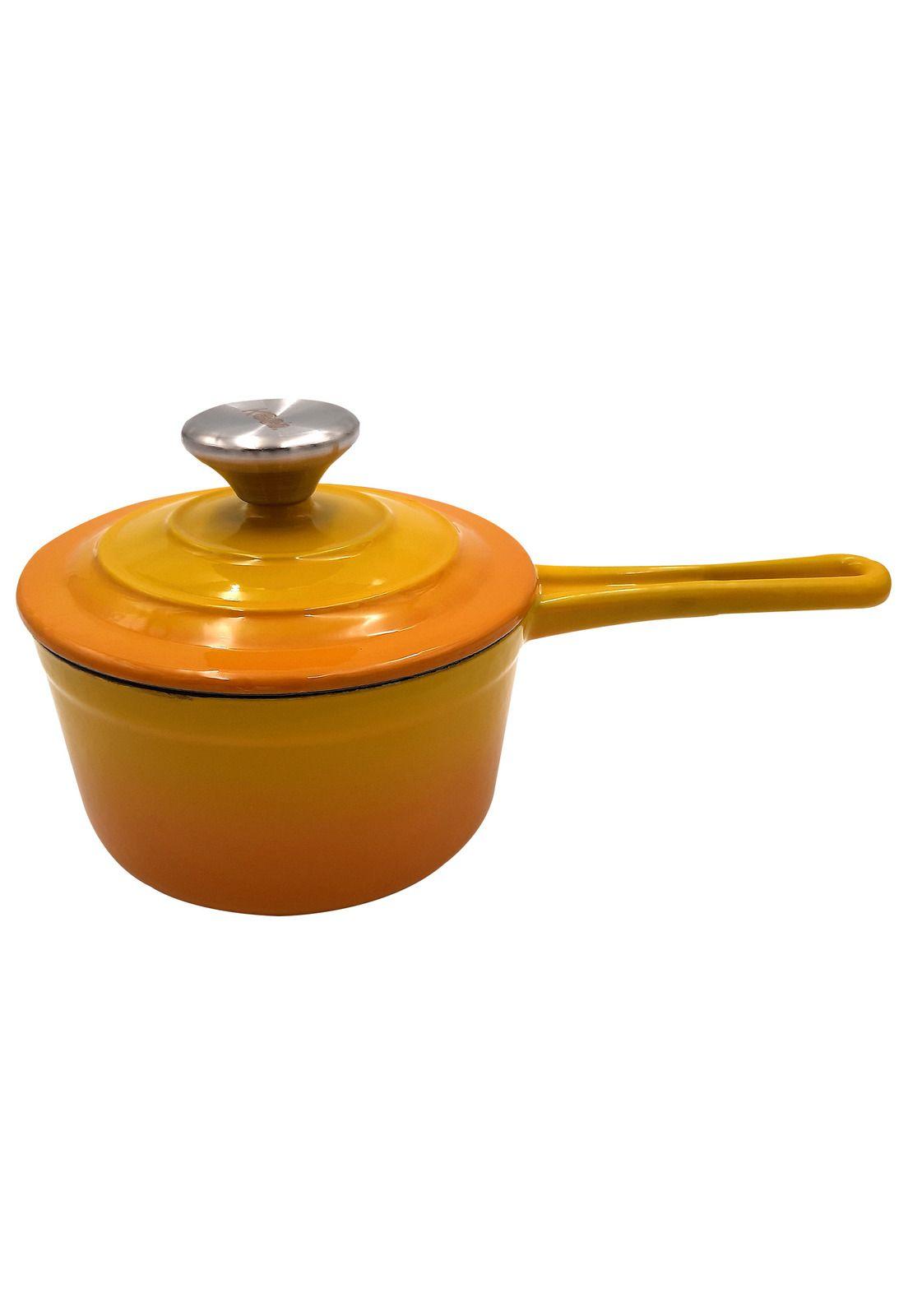 Cacerola Antiadherente con Tapa Hierro Fundido 16cm Keep-0