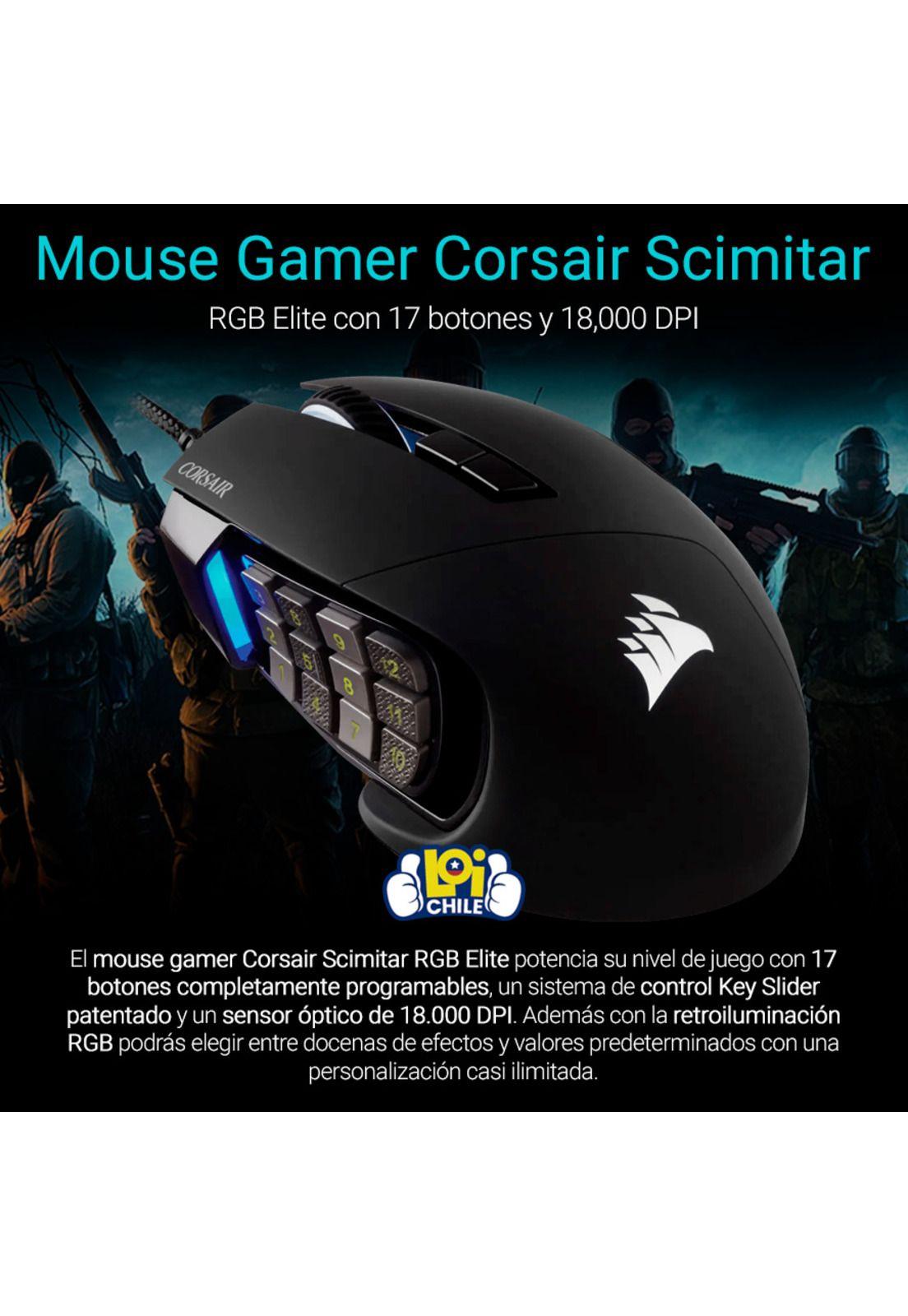 Mouse Gamer Corsair Scimitar RGB Elite-1