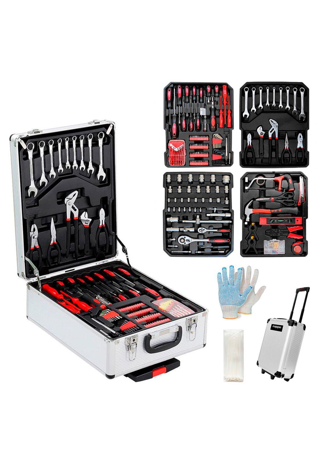 Kit de Herramientas Nappo 499 piezas con Maletín de Aluminio-0