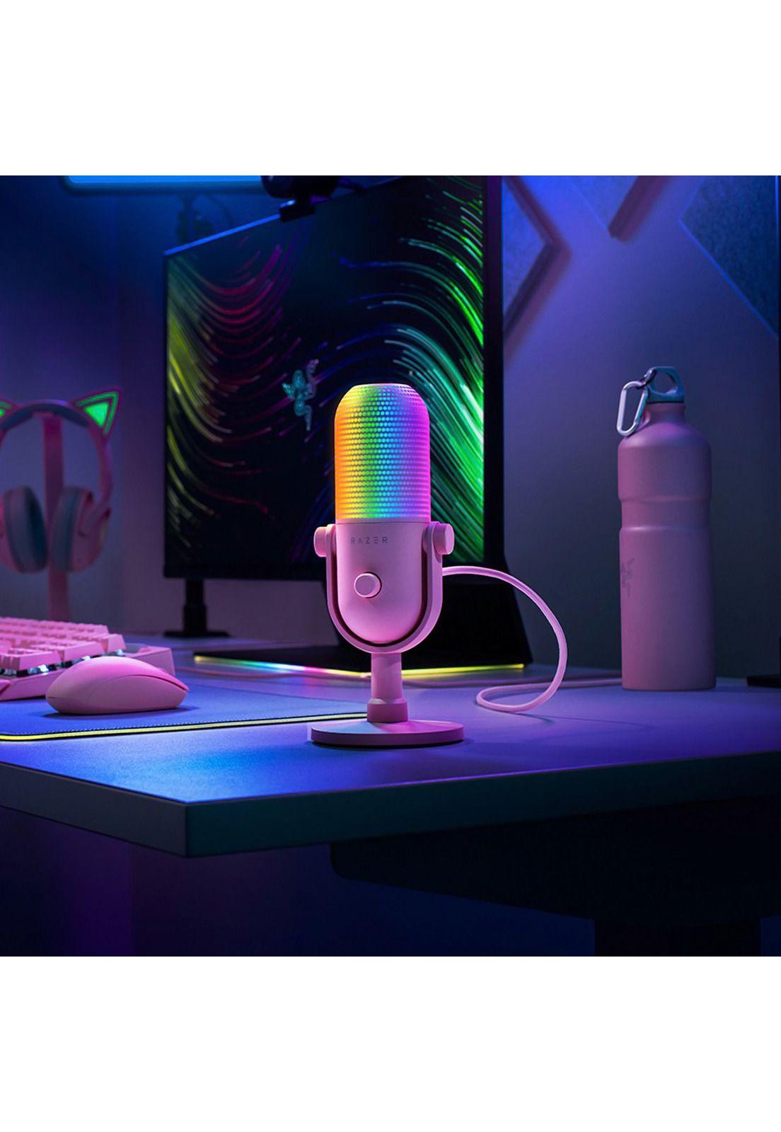 Micrófono Gamer Razer Seiren V3 Chroma Quartz-5