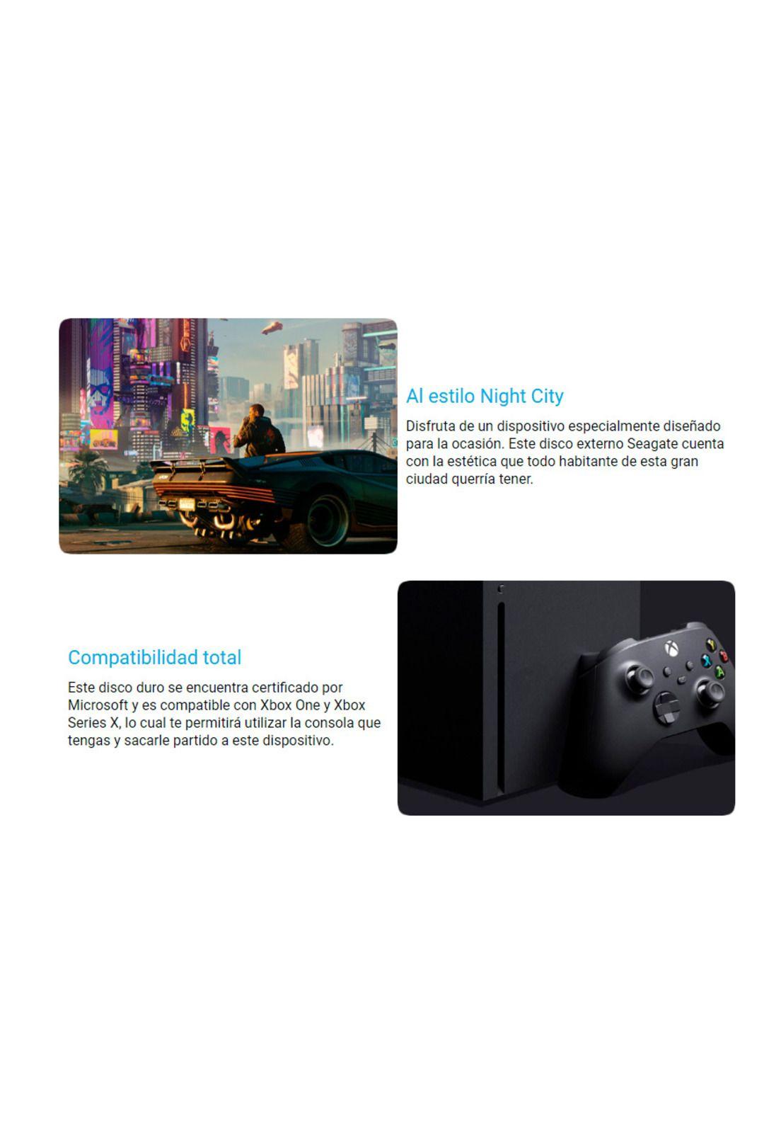 Disco Duro Externo Seagate 2TB Cyberpunk 2077-3