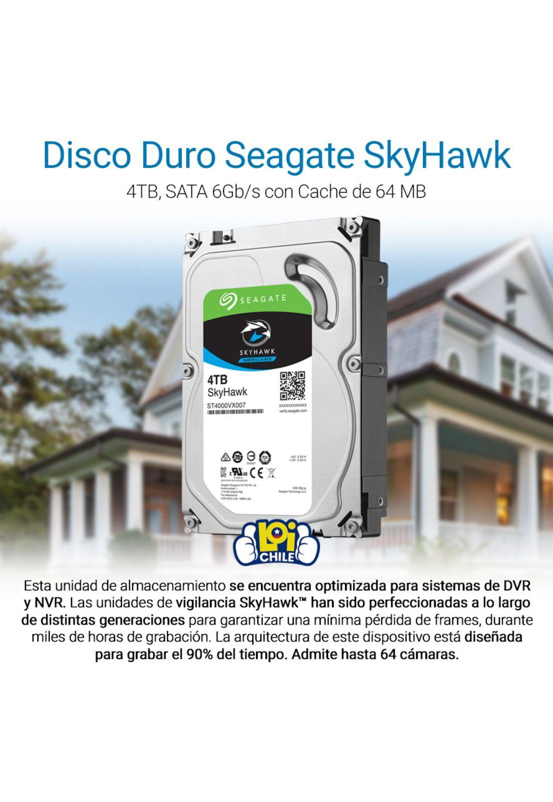 Disco Duro Seagate SkyHawk 4tb 3.5' 64MB Cache-1