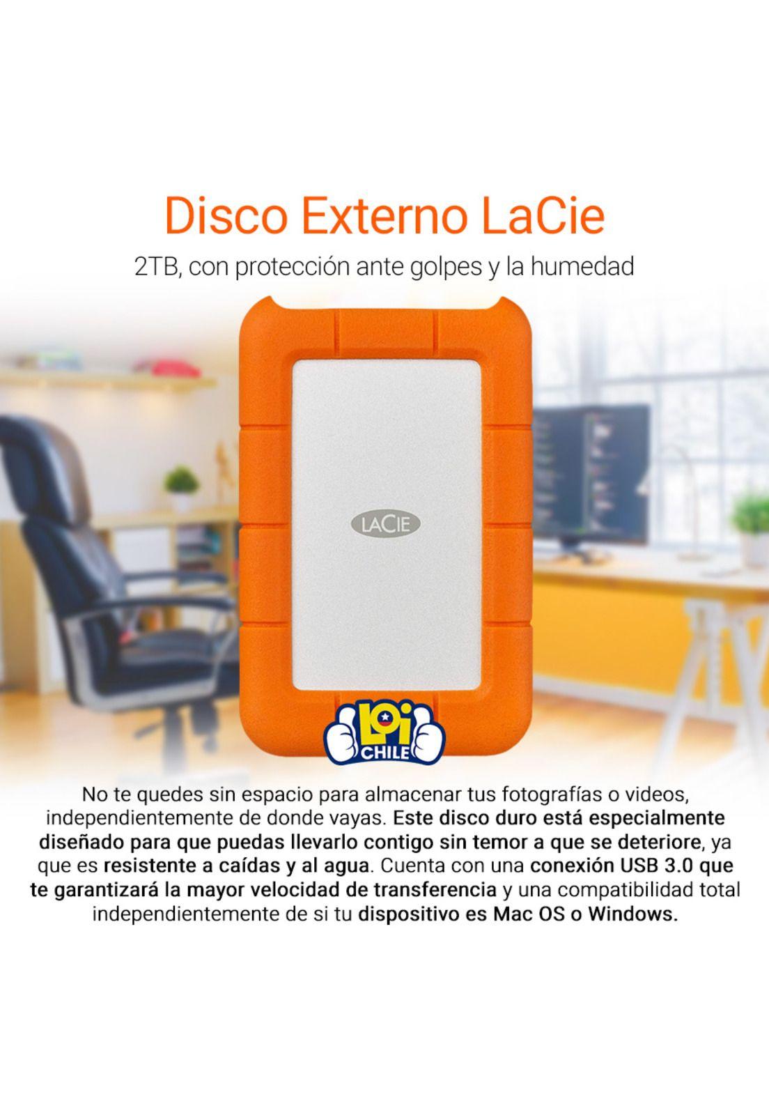 Disco Duro Externo Seagate Lacie Rugged Mini 2tb Usb 3.0-1