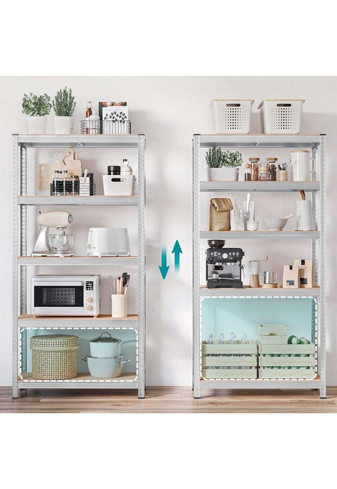 Estante Rack Metálico DecoTeam 5 Estantes 180 x 90 x 40-5