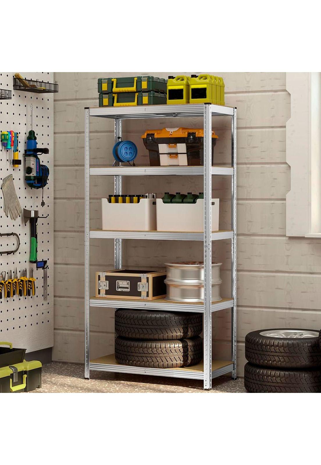 Estante Rack Metálico DecoTeam 5 Estantes 180 x 90 x 40-8