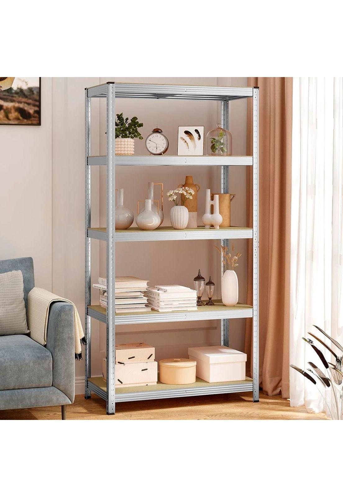 Estante Rack Metálico DecoTeam 5 Estantes 180 x 90 x 40-9