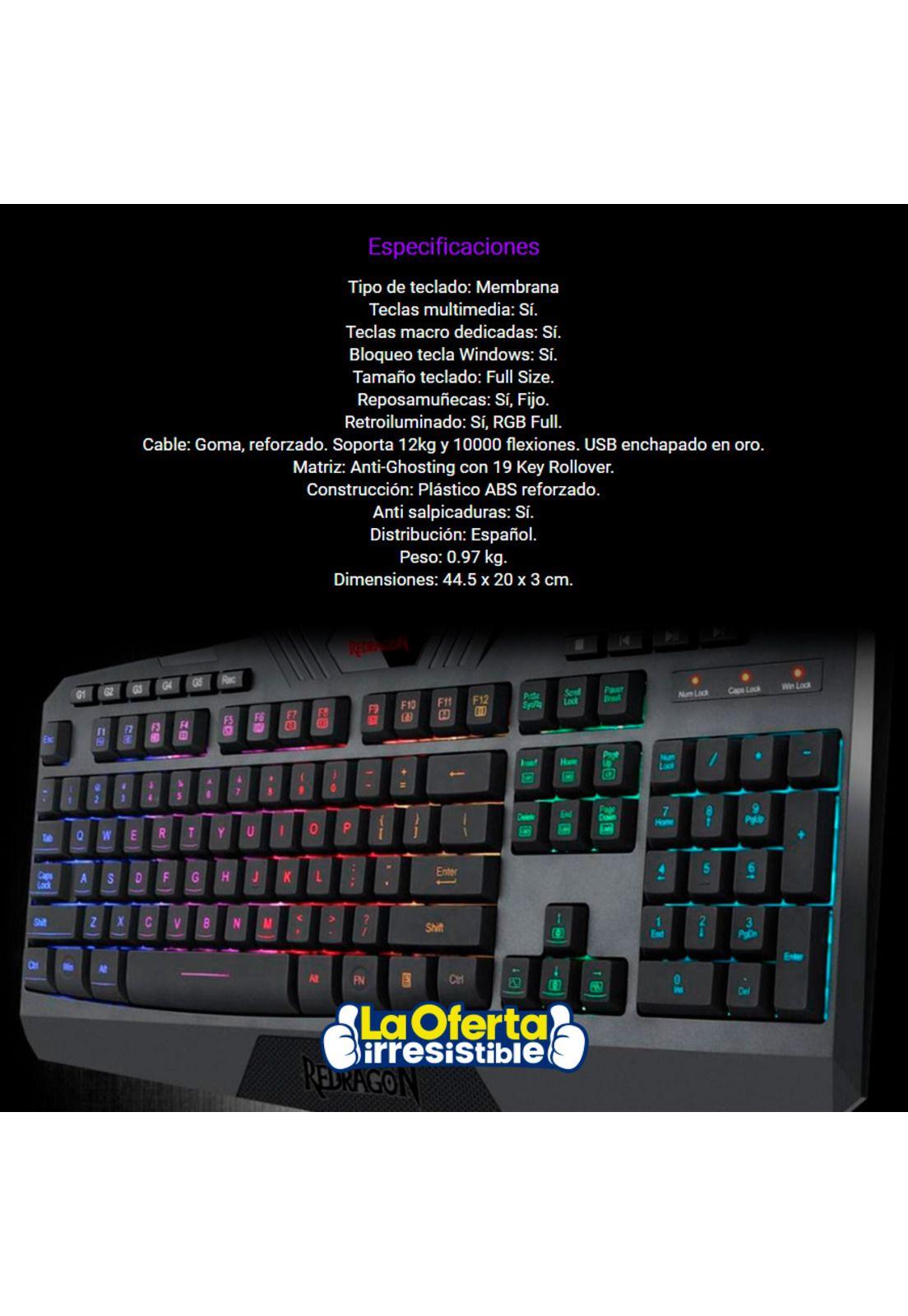 Teclado Gamer Redragon Harpe Pro K503A - RGB-4