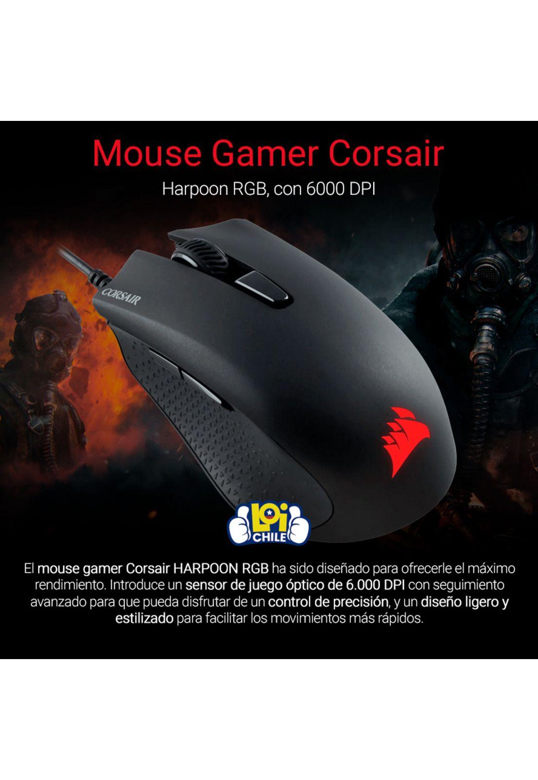 Mouse Gamer Corsair Harpoon RGB 6.000 DPI-1