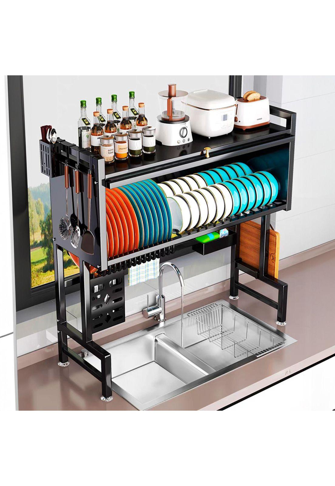 Escurridor Secador  Grande Platos Decoteam 2 Estantes Puerta-7