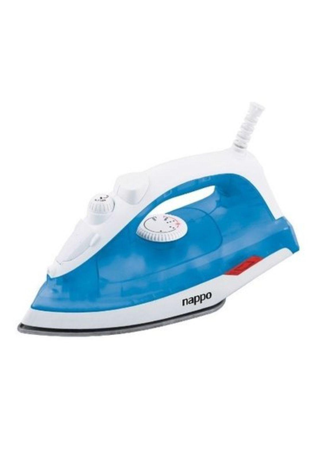 Plancha Nappo 1000W Base De Teflón Celeste-0