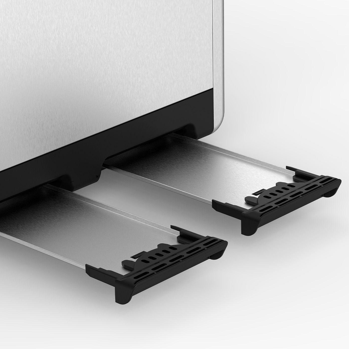 Tostador Eléctrico Nappo 4 Panes Acero Inox 1850w 6 Niveles-6