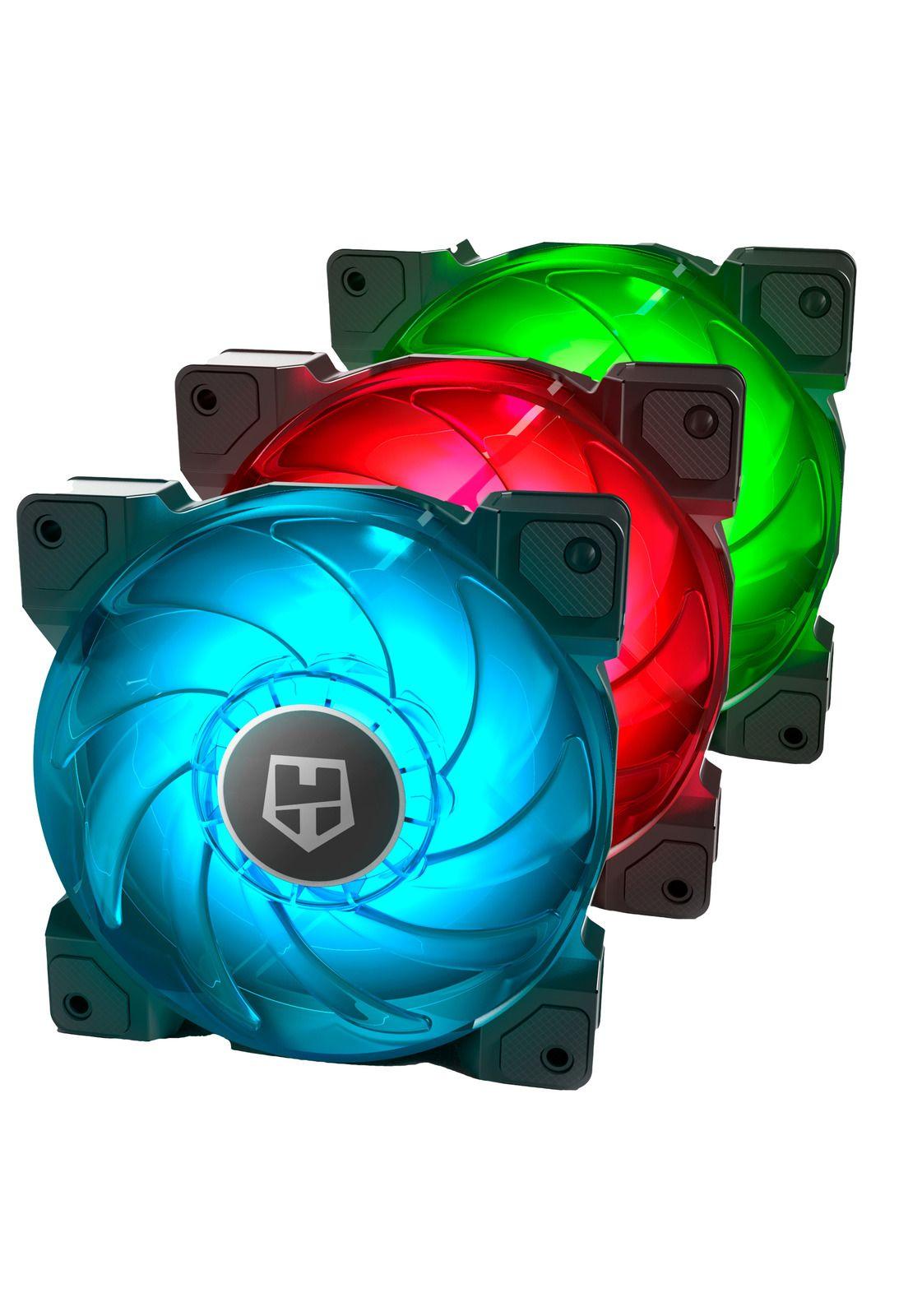 Pack 3 Ventiladores Nox Hummer H-Sync RGB 120mm-0