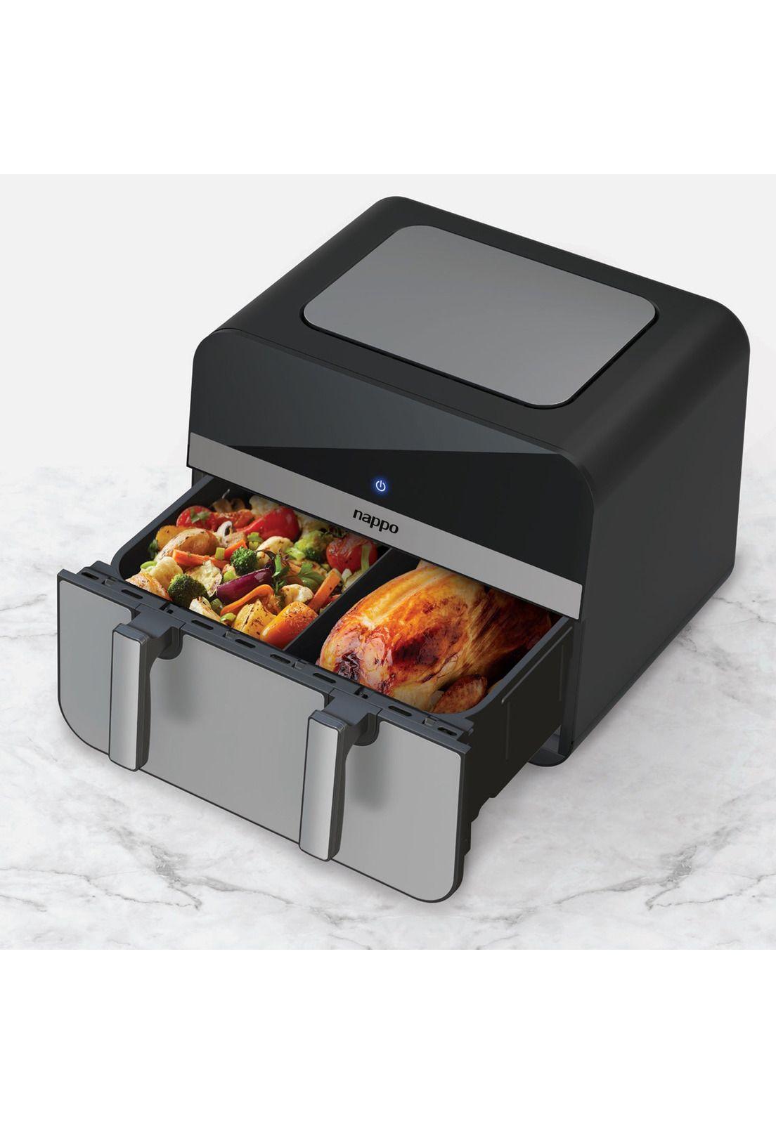 Freidora De Aire Digital Doble NutriFryer 11 litros 2400W-3