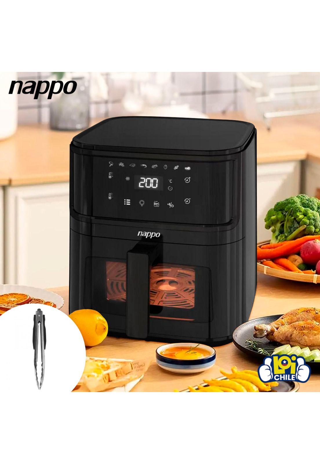 Freidora de Aire Nappo Digital 8 Litros 1500W Luz Interior-3