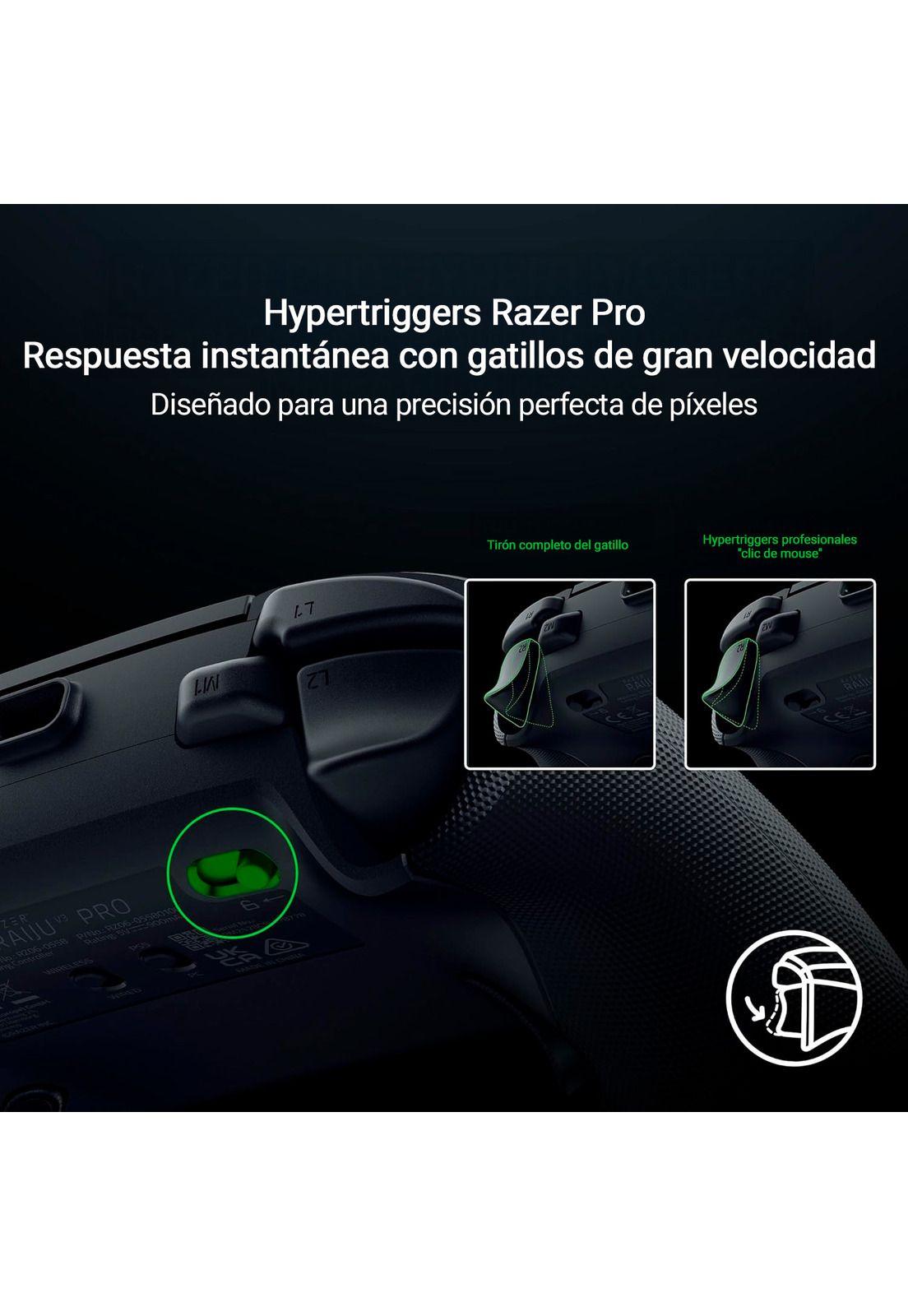 Control Joystick Inalámbrico Razer Raiju V3 Pro PC PS5 Negro-7