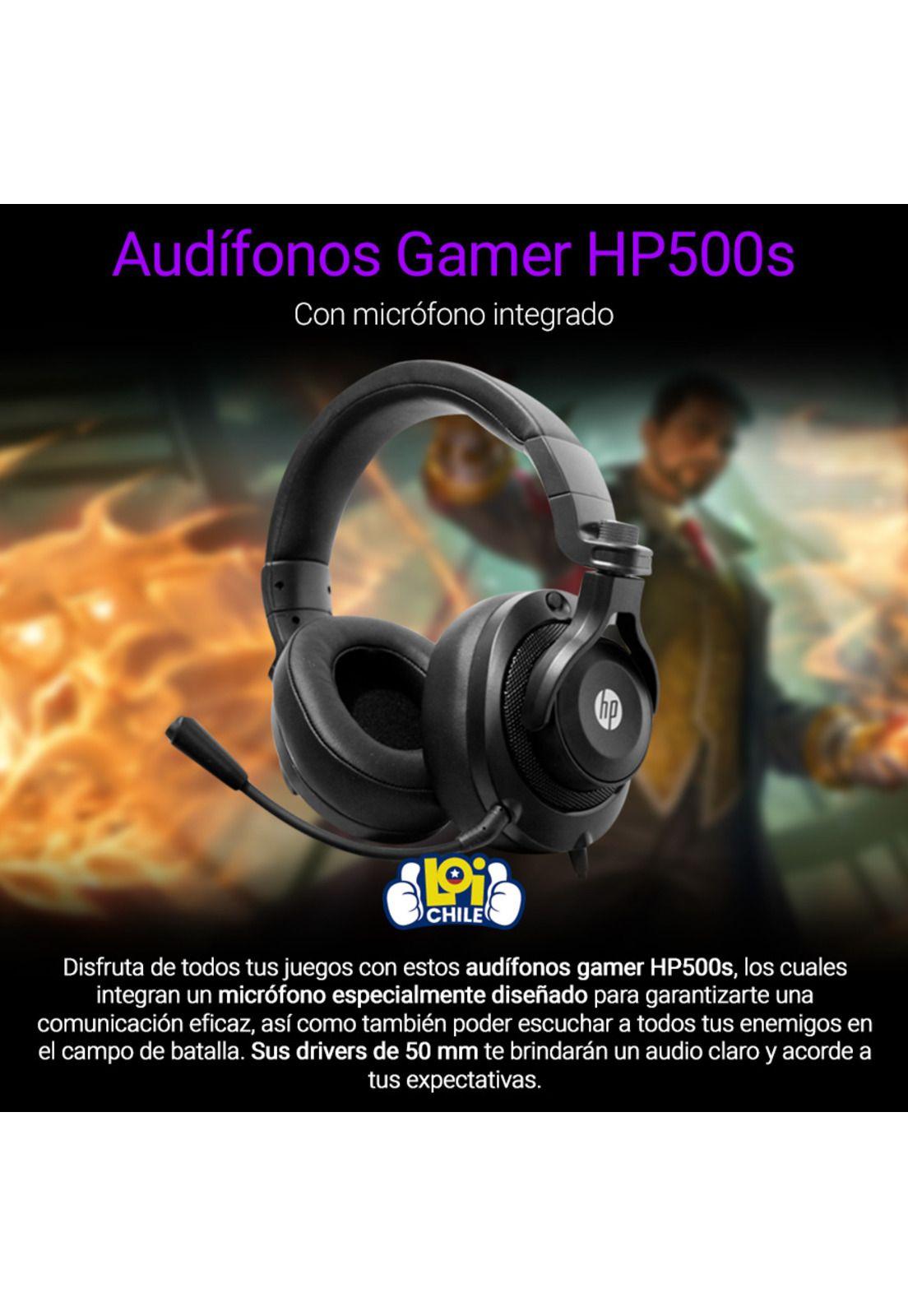Audífonos Gamer HP H500S Con Microfono Integrado-1