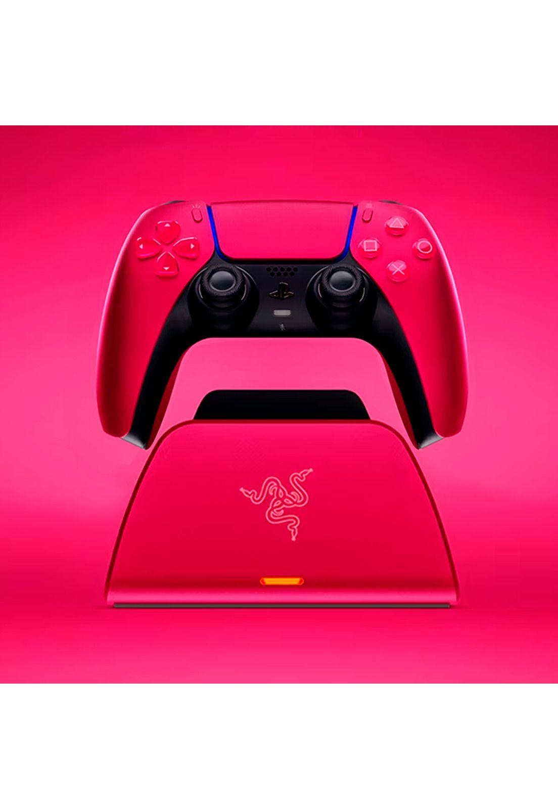 Base De Carga Rápida Razer Para Control Ps5 Rojo-5
