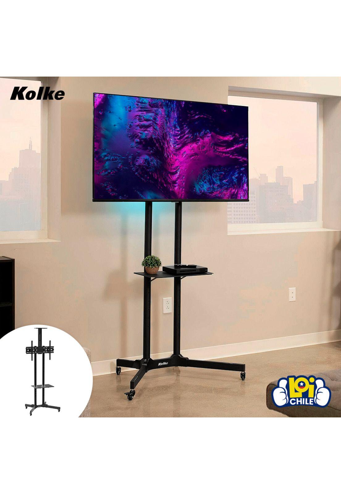 Soporte Tv Pie Móvil Kolke 30'' a 70'' Inclinación y Ruedas-3