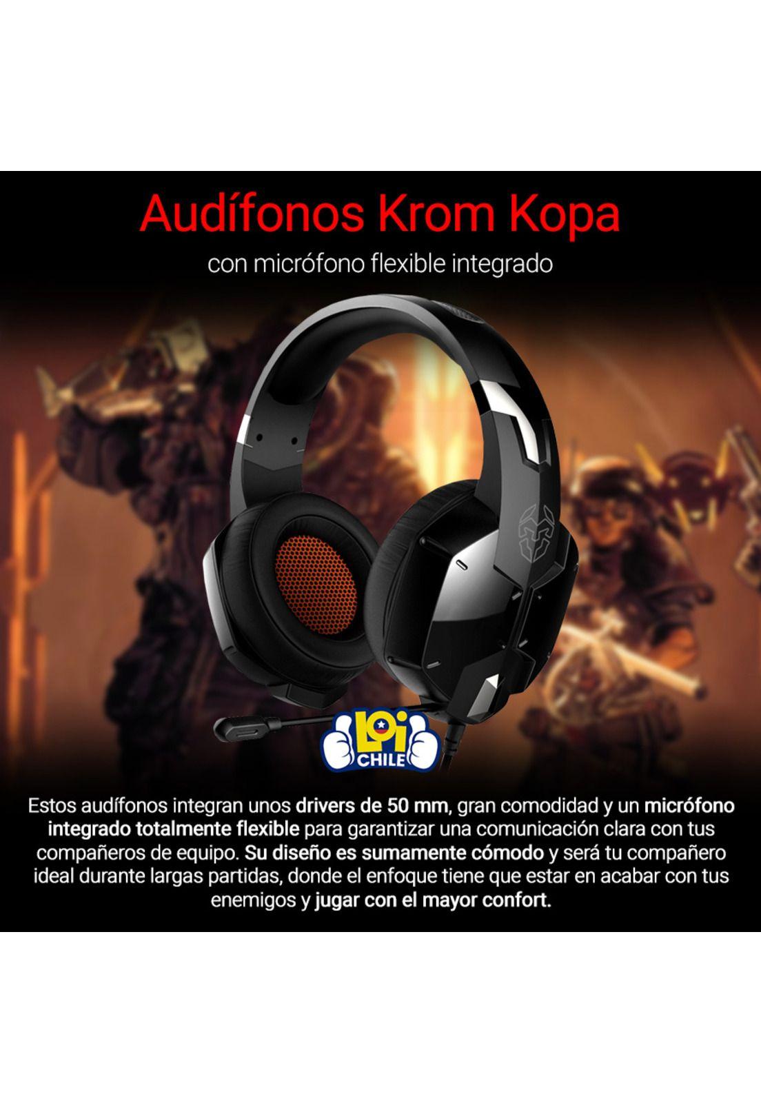 Audífono Gamer Krom Kopa PS4 PC-1