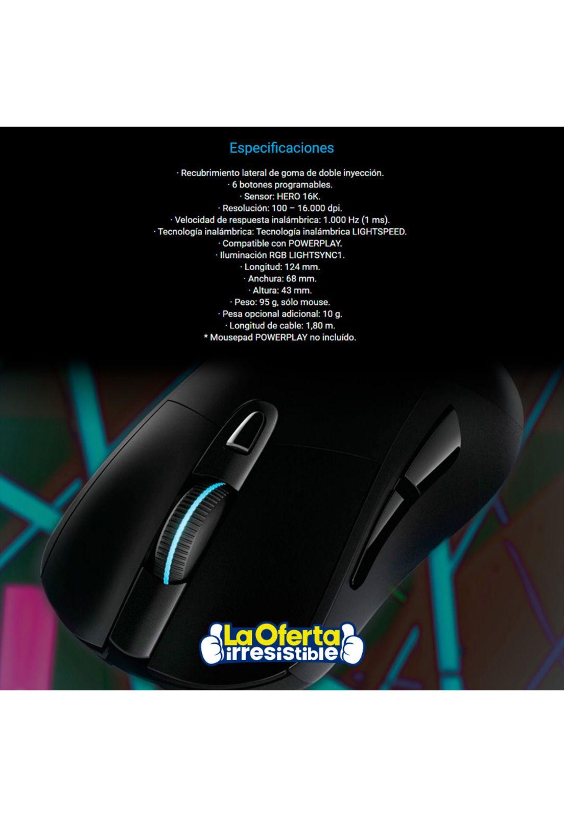 Mouse Gamer Inalámbrico Logitech G703 Lightspeed-4