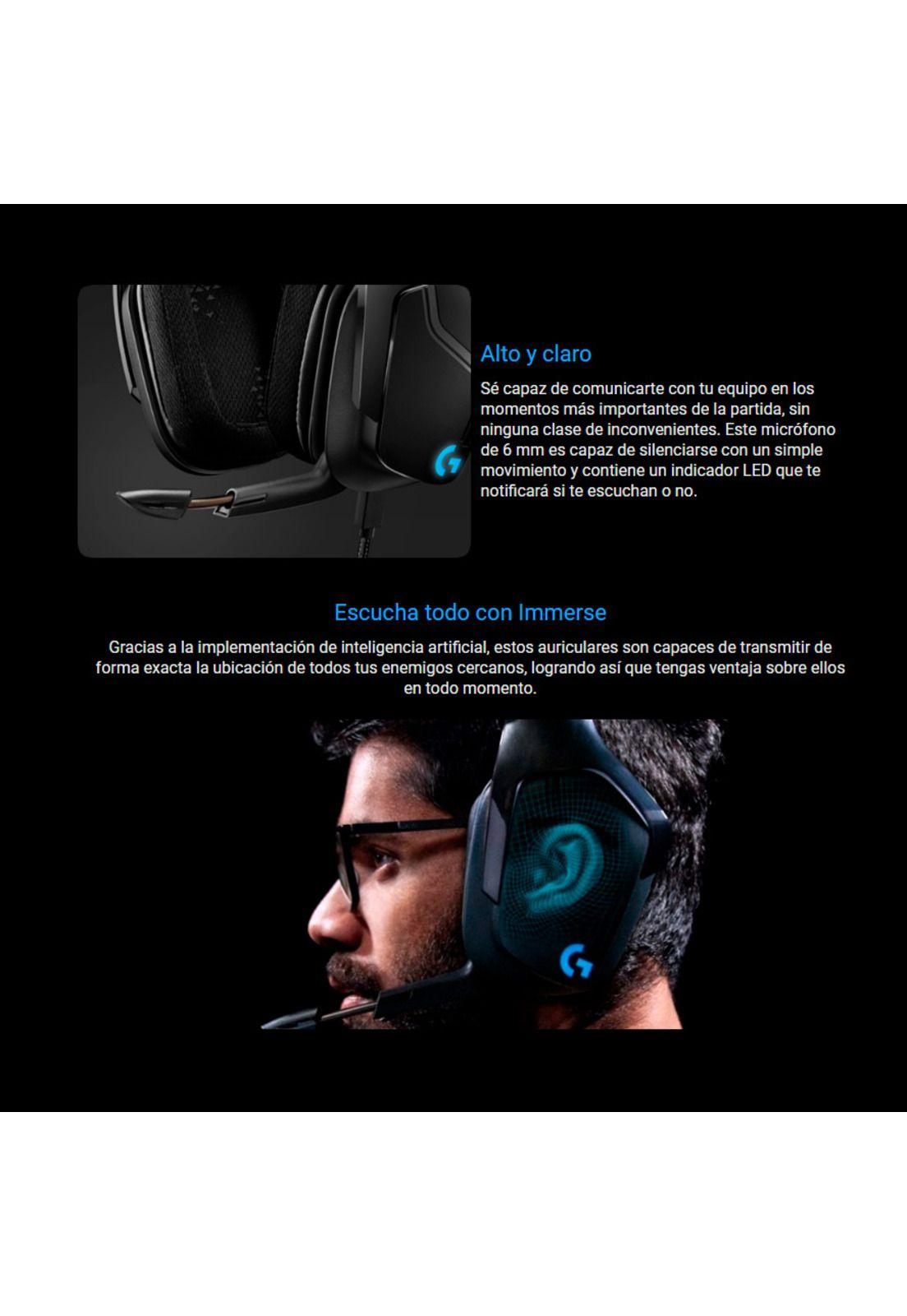 Audifonos Gamer Logitech G635 Lightsync 7.1 Multiplataforma-4