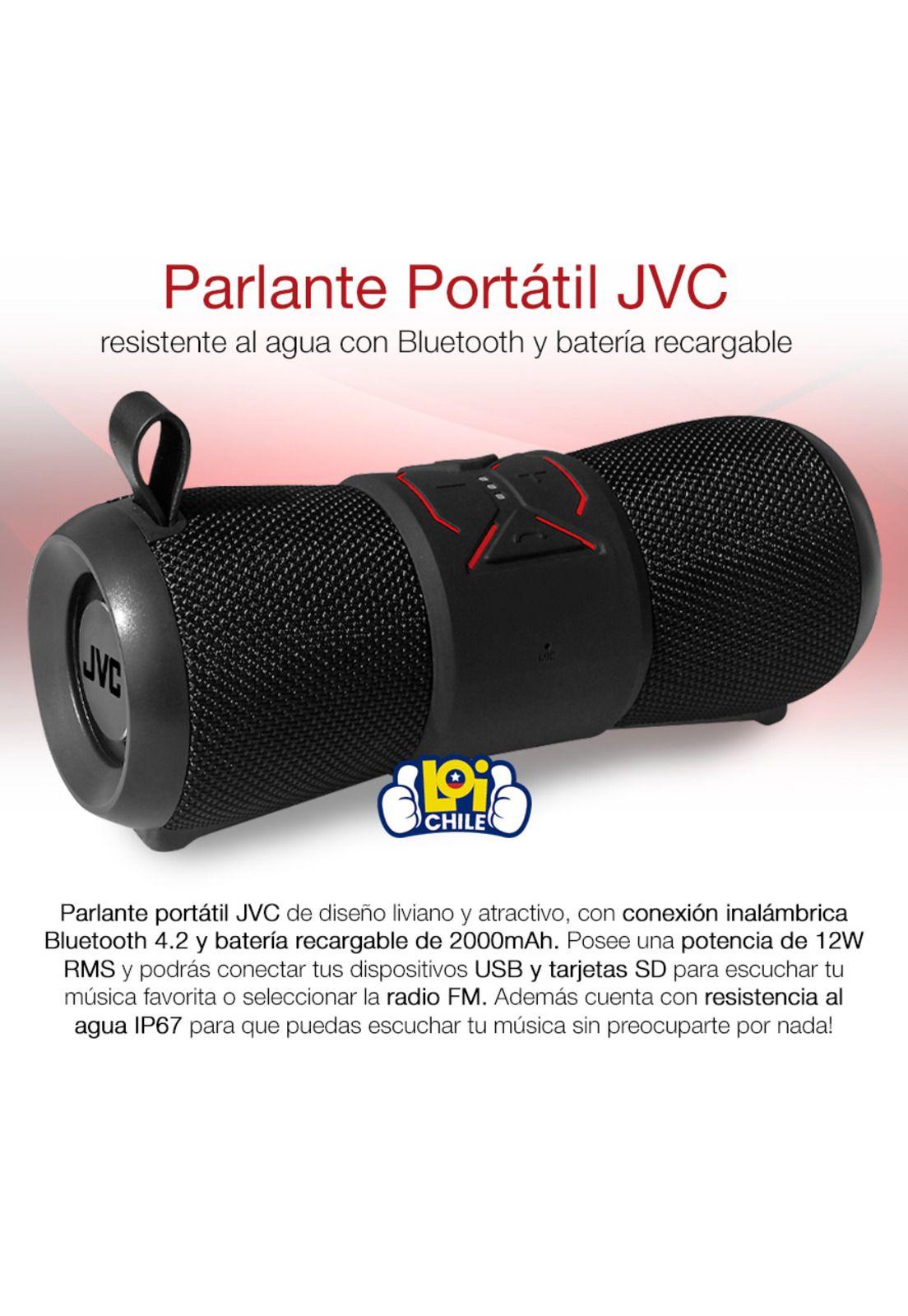 Parlante Inalámbrico JVC Portátil Waterproof Reargable-1