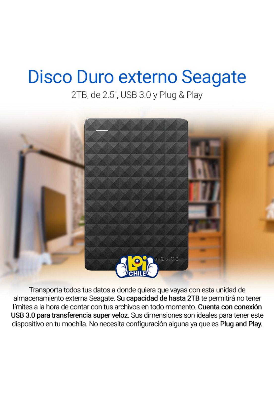 Disco Duro Externo Seagate Expansion 2TB USB 3.0 2,5"-1