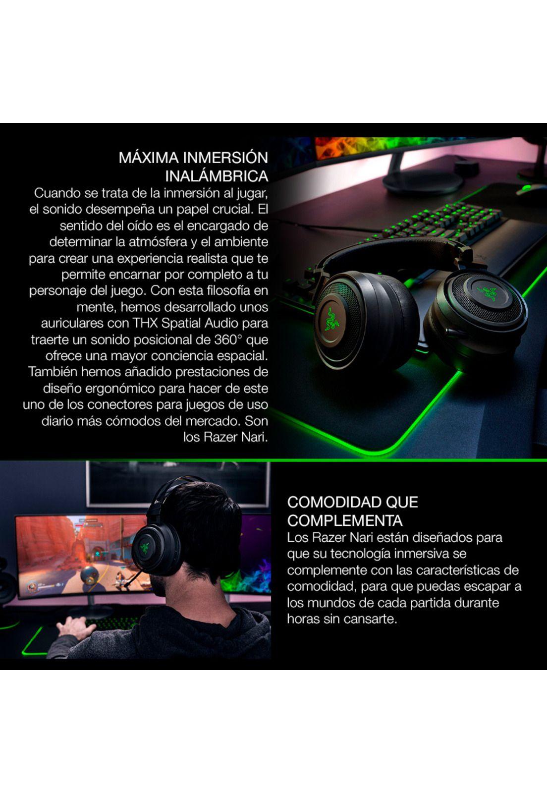 Audifonos Razer Nari Inalambricos Gamer-2