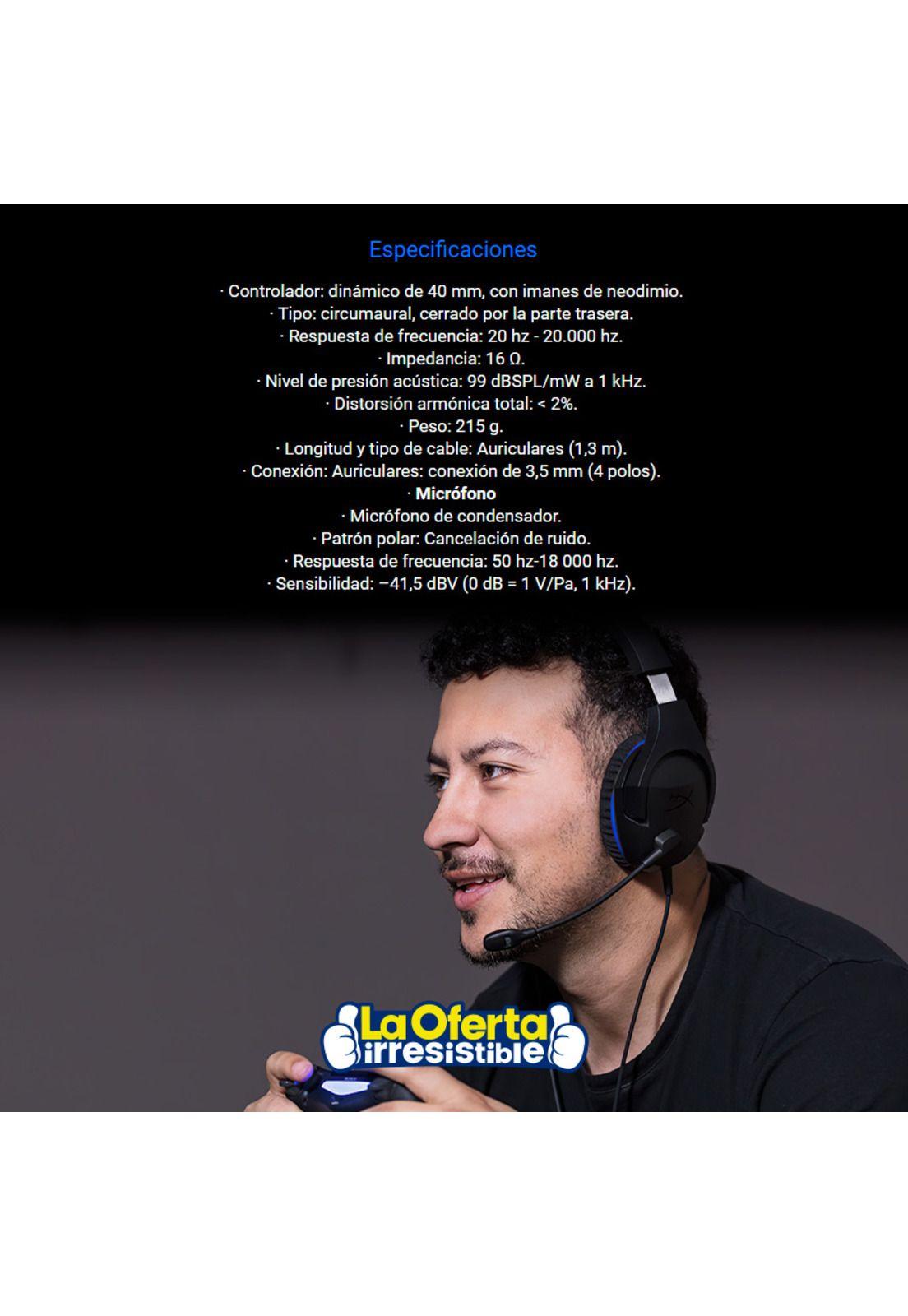 Audifonos Gamer HyperX Cloud Stinger Core para PS4-4