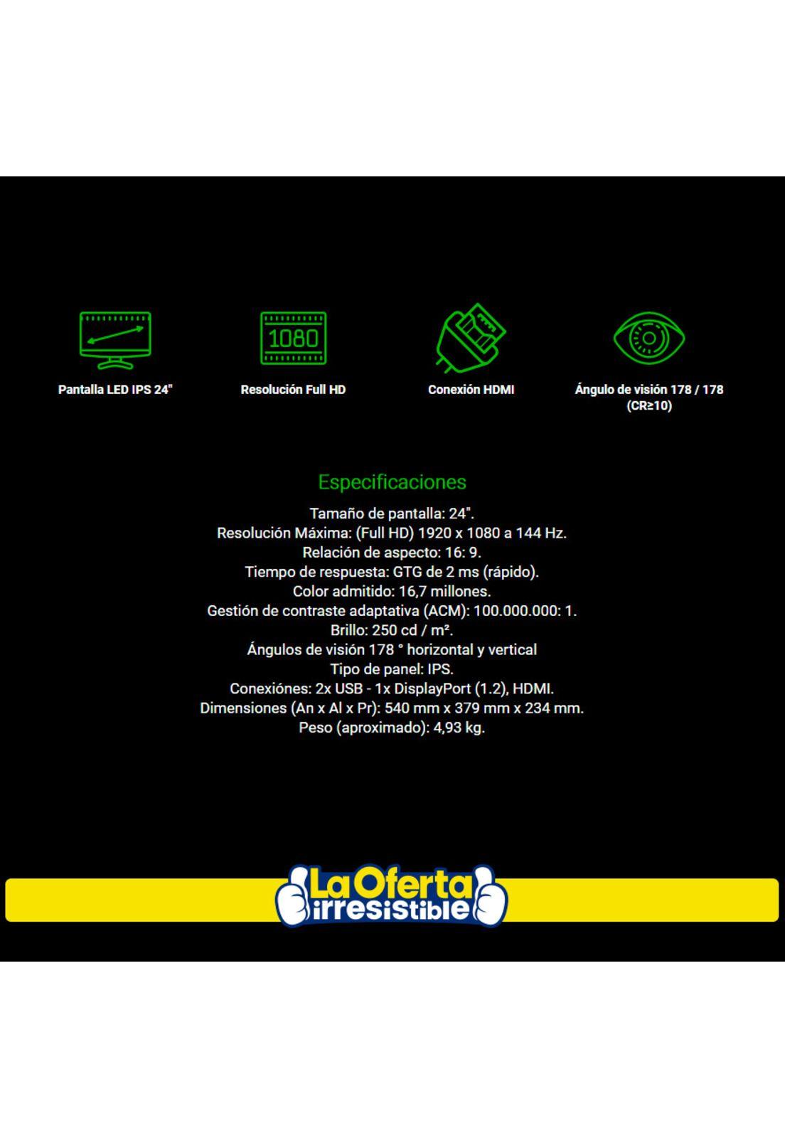 Monitor Gamer Acer Nitro 165Hz ADM FreeSync FHD-2