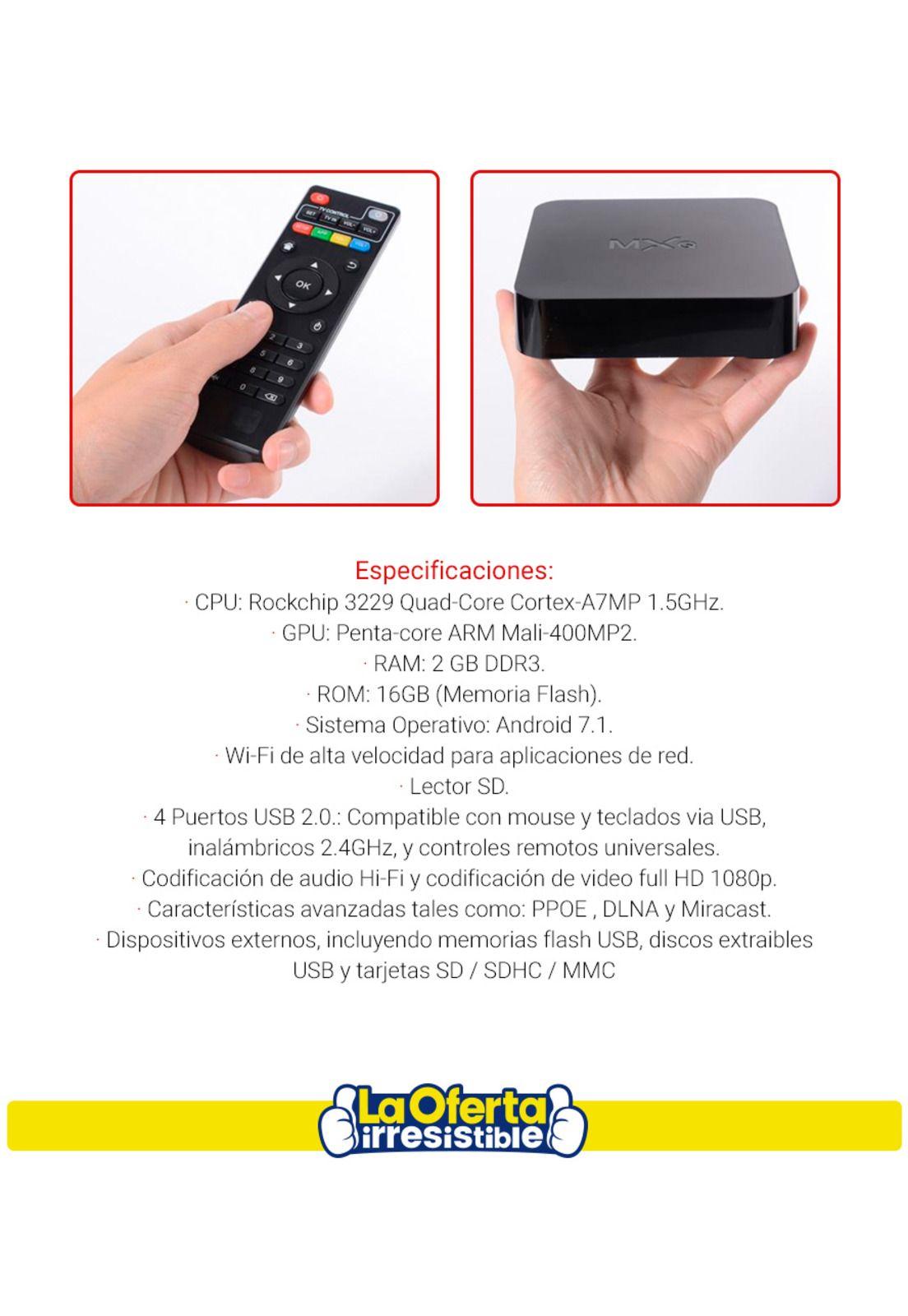 Smart TV Box Kolke Quad Core con 2GB RAM y 16GB ROM-2