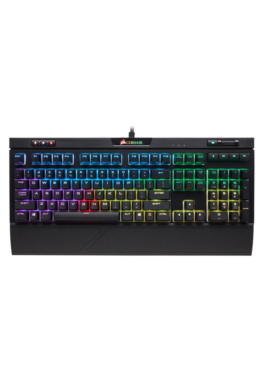 Teclado Gamer Mecanico Corsair Strafe RGB Switches Cherry Mx Silent-0