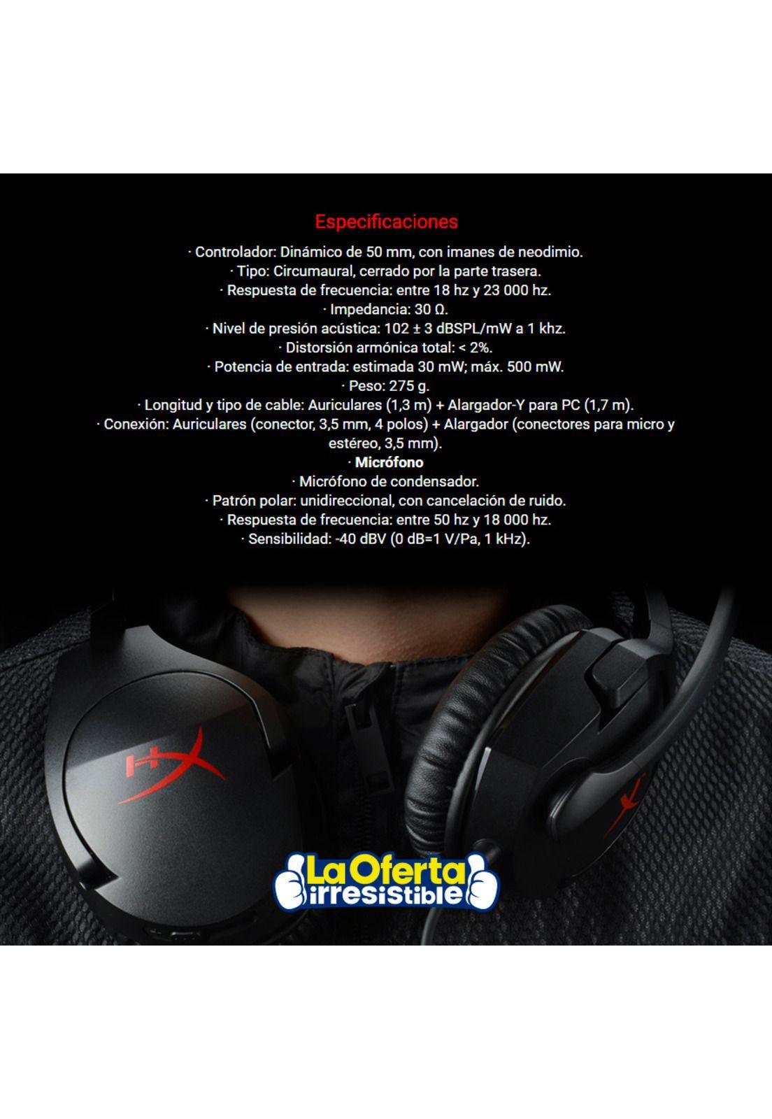 Audifonos Gamer HyperX Cloud Stinger-4