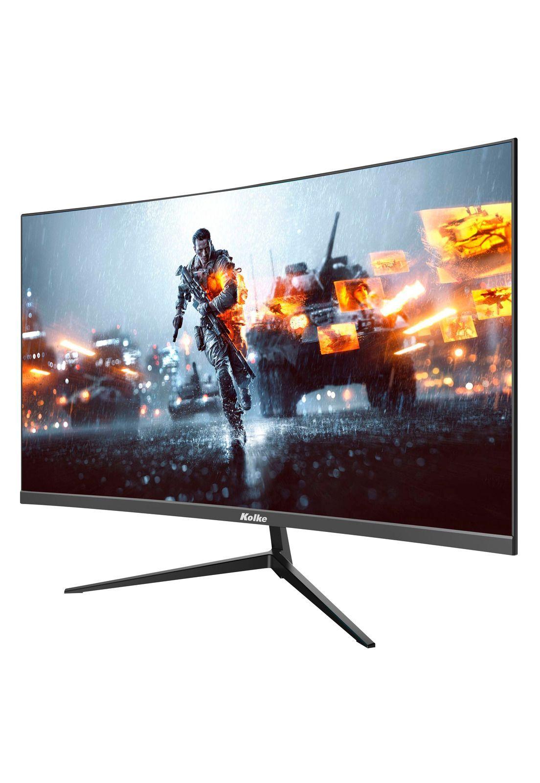 Monitor Curvo Gamer Kolke 24" 200Hz 1Ms FHD Luz RGB-0