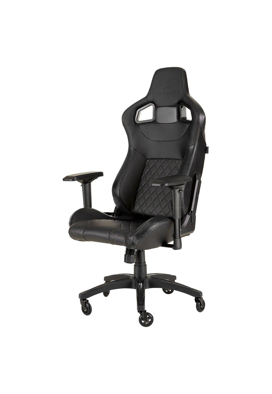 Silla Gamer Corsair T1 Race Negra Reclinable y Ajustable-1