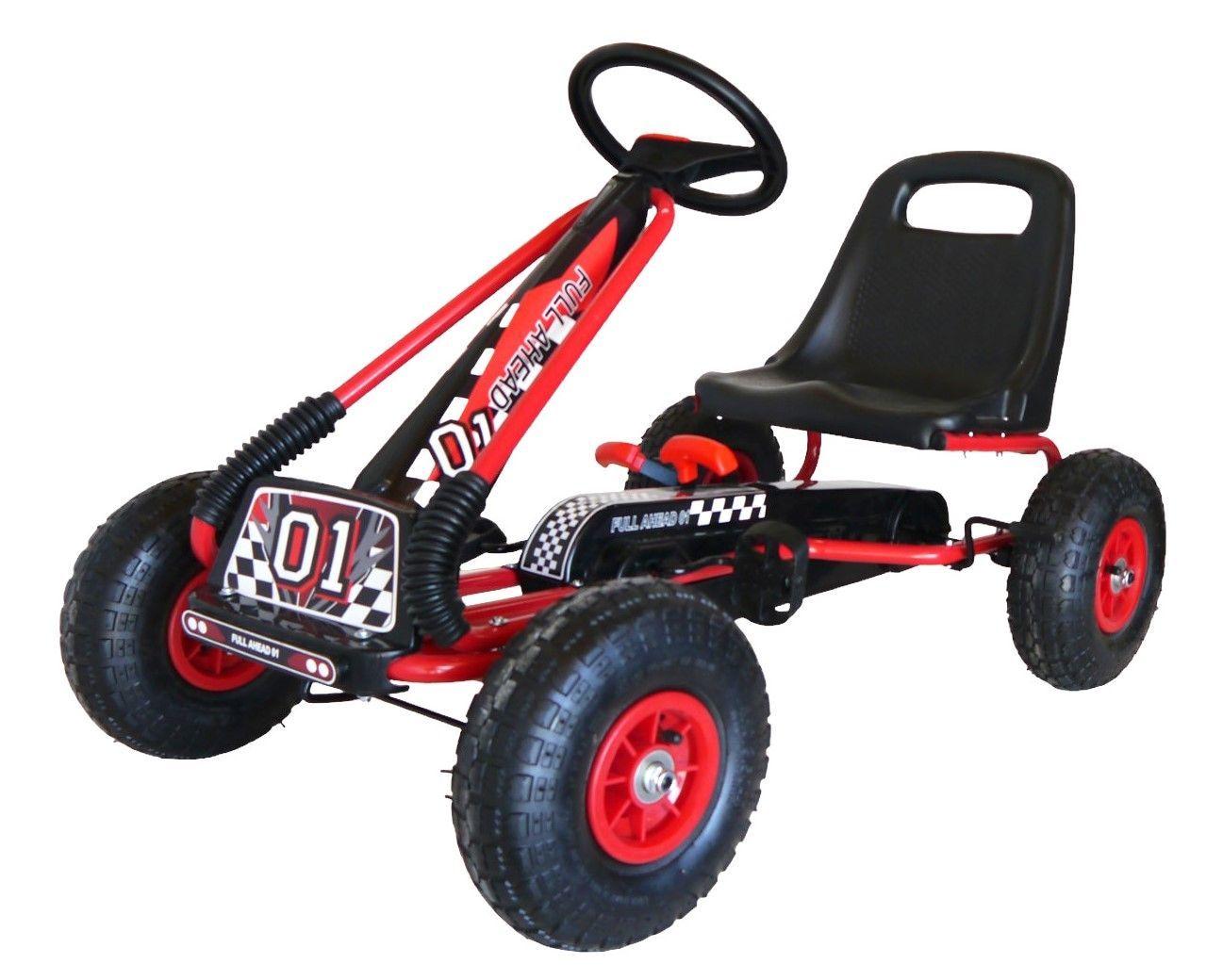 Gokart a Pedales Con Rueda Goma Rojo-4