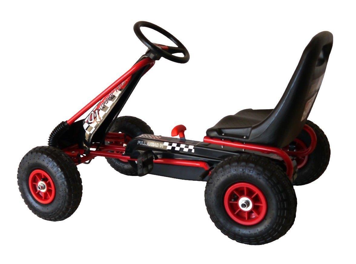 Gokart a Pedales Con Rueda Goma Rojo-6