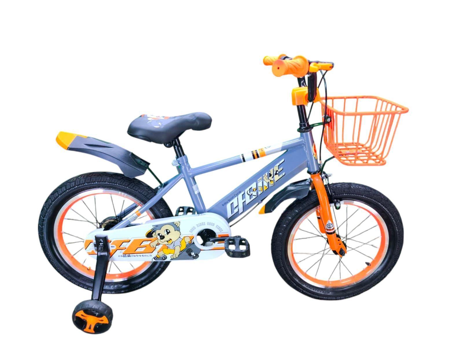 Bicicleta Aro 16 Infantil Cfbike Gris/Naranjo-0
