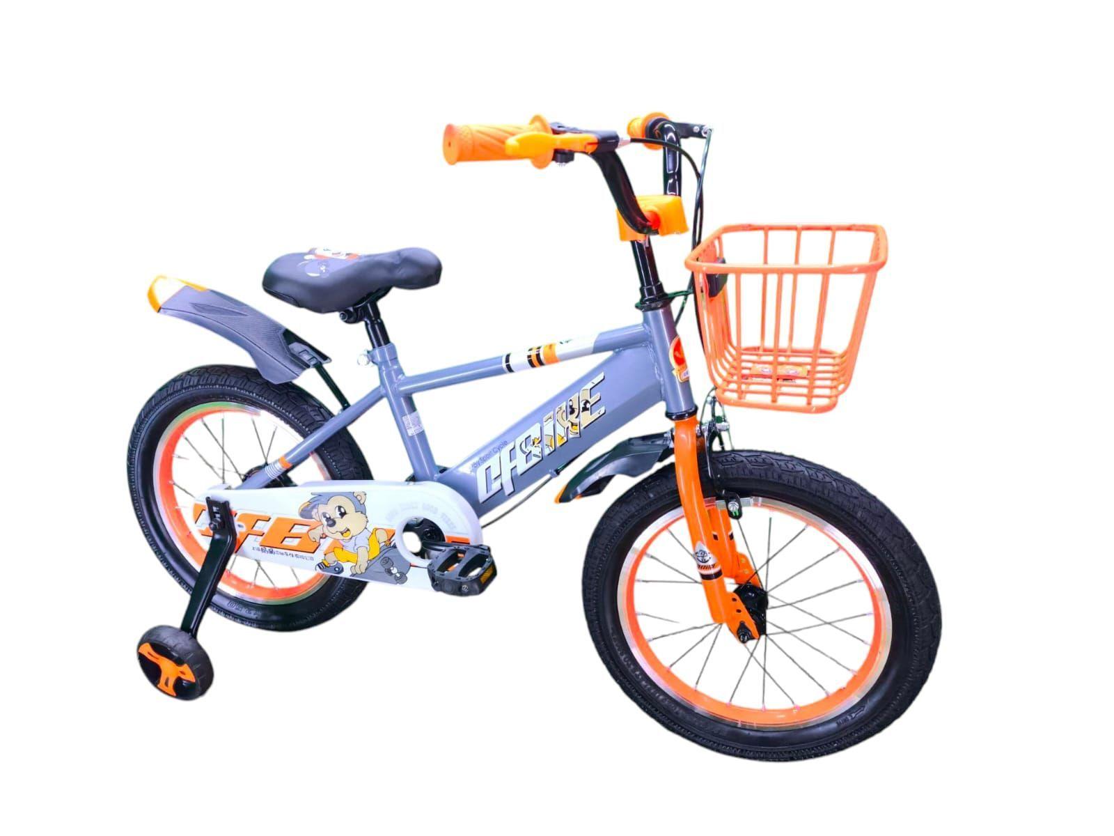 Bicicleta Aro 16 Infantil Cfbike Gris/Naranjo-1