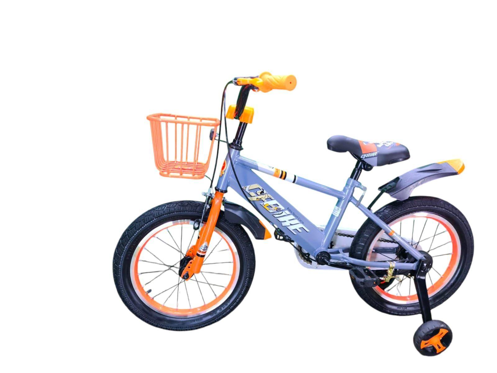 Bicicleta Aro 16 Infantil Cfbike Gris/Naranjo-2