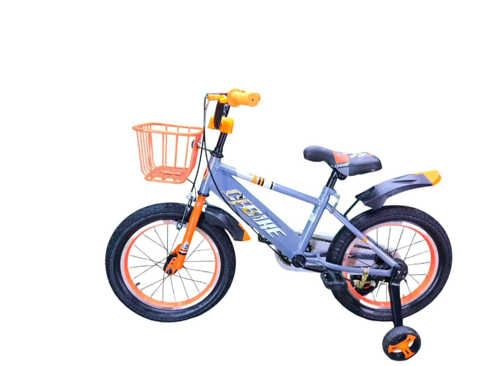 Bicicleta Aro 16 Infantil Cfbike Gris/Naranjo-3