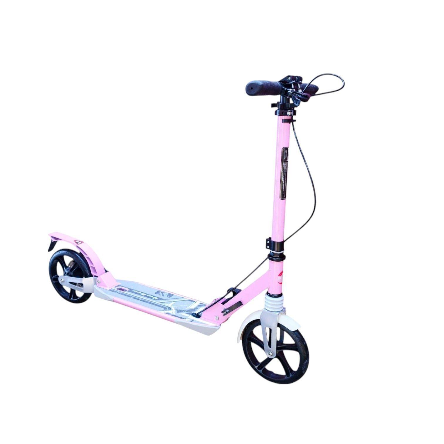 Scooter Monopatín Niños Adultos Rosado-2