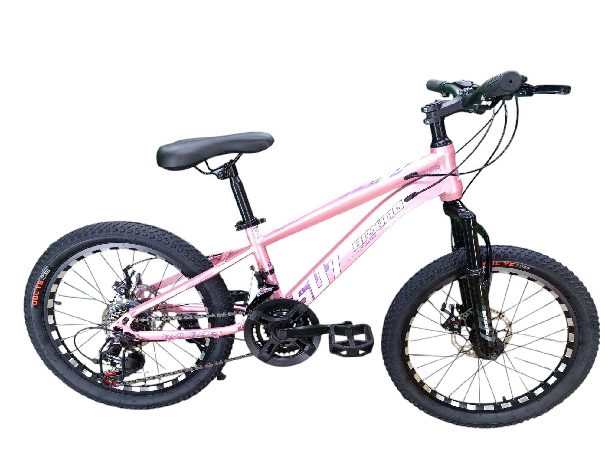 Bicicleta Aro 20 Brxing SV7 Rosado Con Freno Disco Y 21 Velocidades	-0