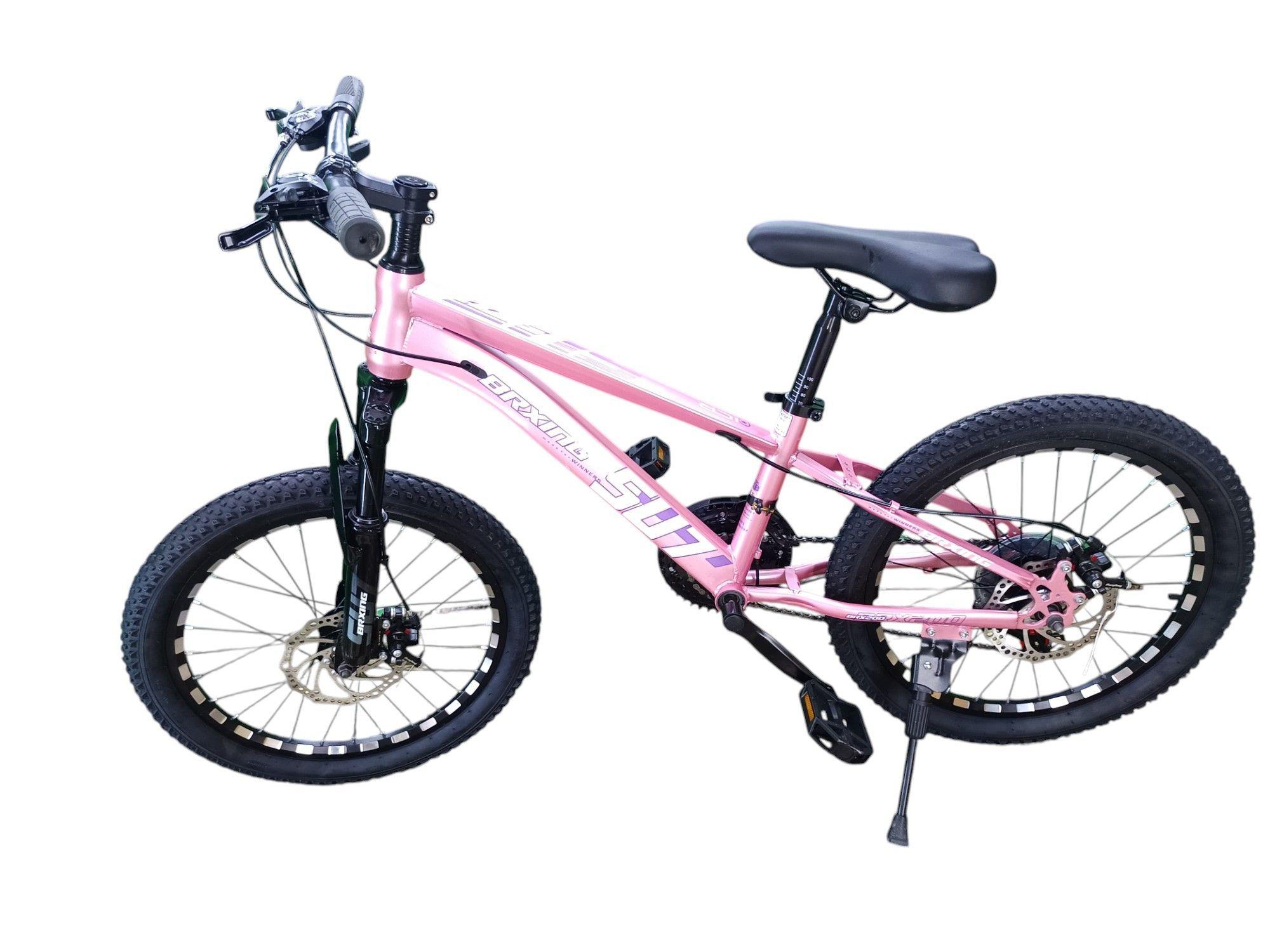 Bicicleta Aro 20 Brxing SV7 Rosado Con Freno Disco Y 21 Velocidades	-3