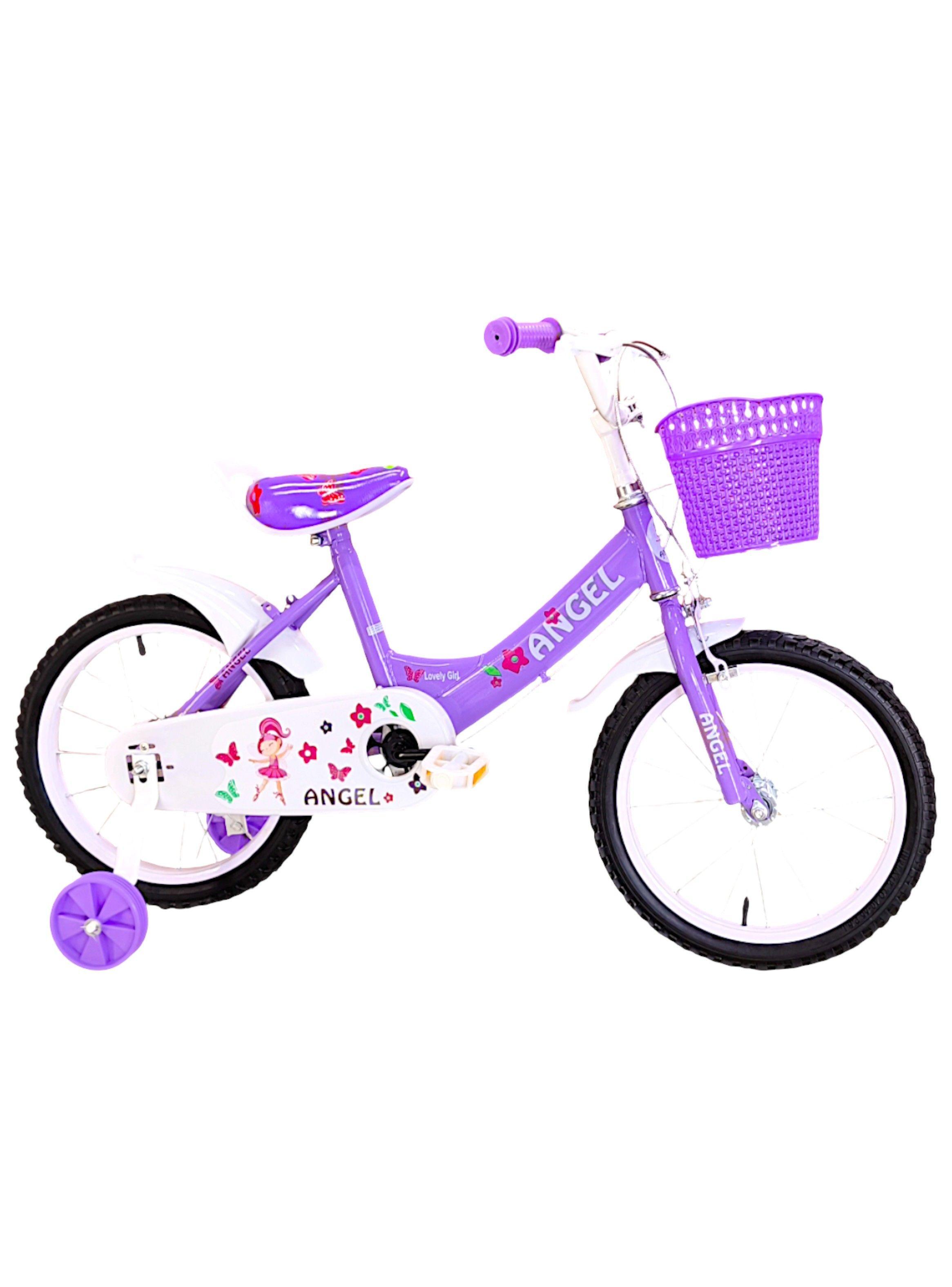 Bicicleta Aro 16 Infantil Lila Angel-1