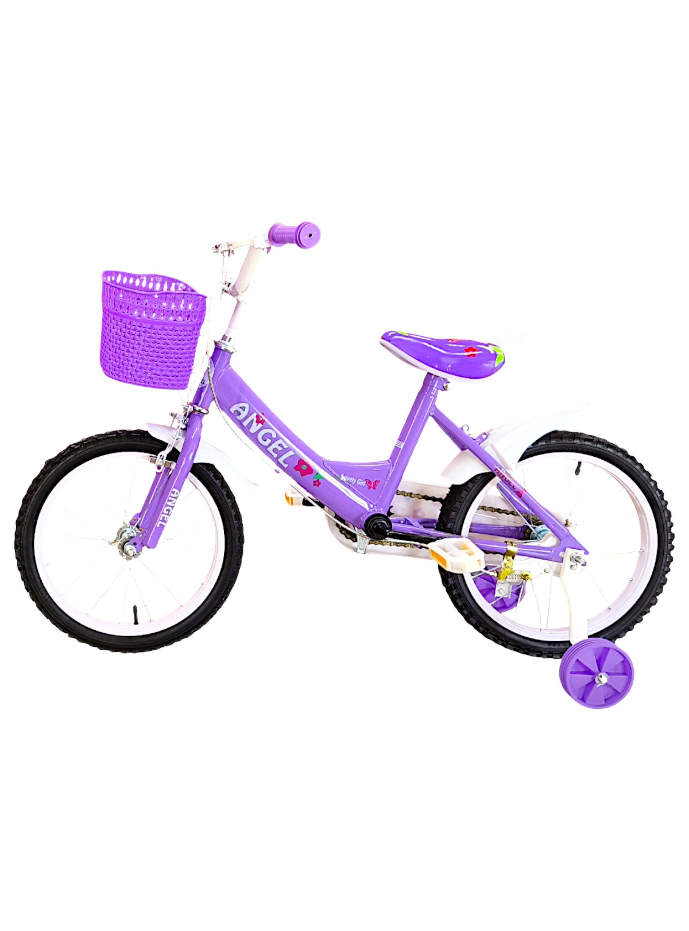 Bicicleta Aro 16 Infantil Lila Angel-2
