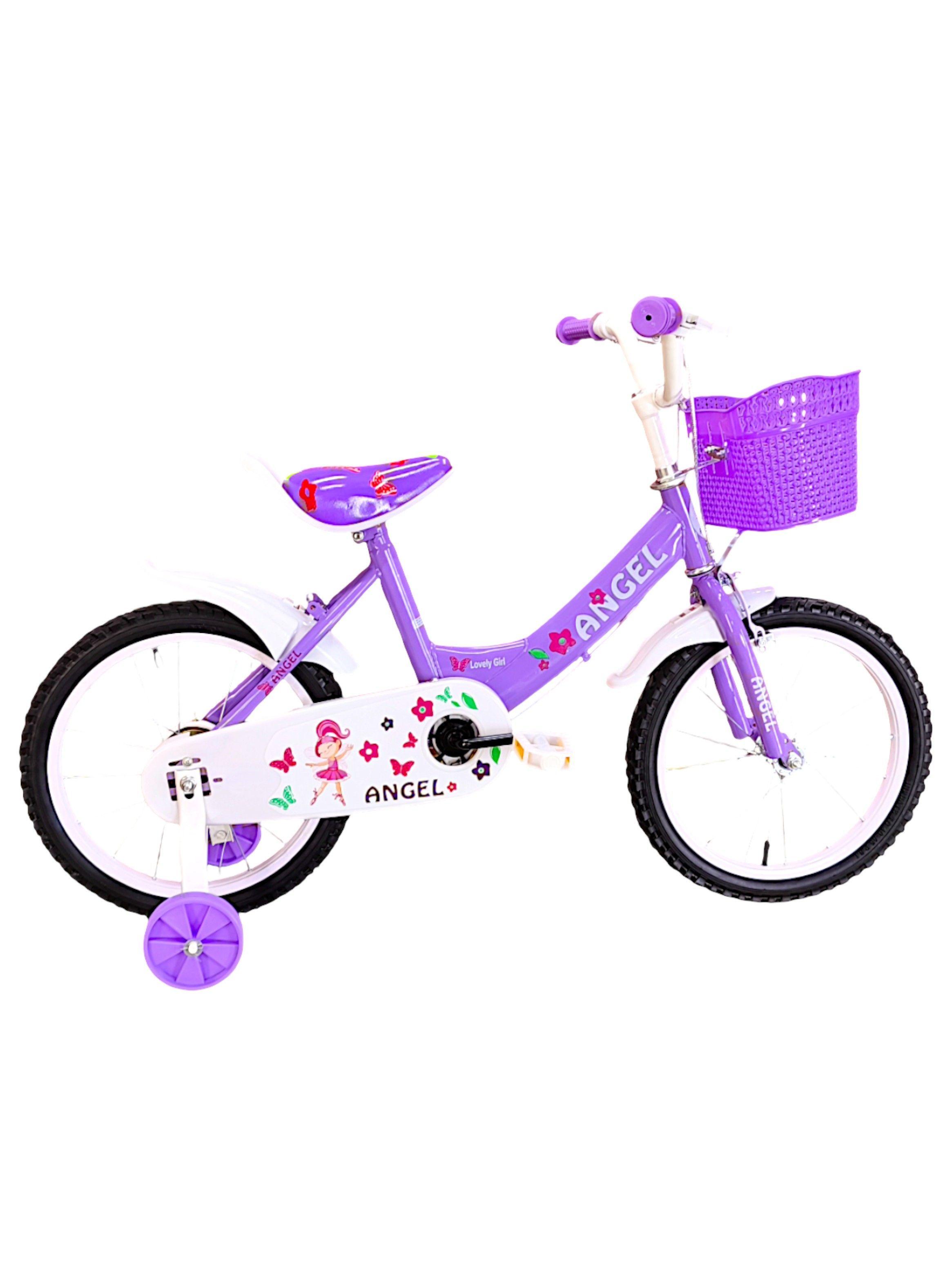 Bicicleta Aro 16 Infantil Lila Angel-3